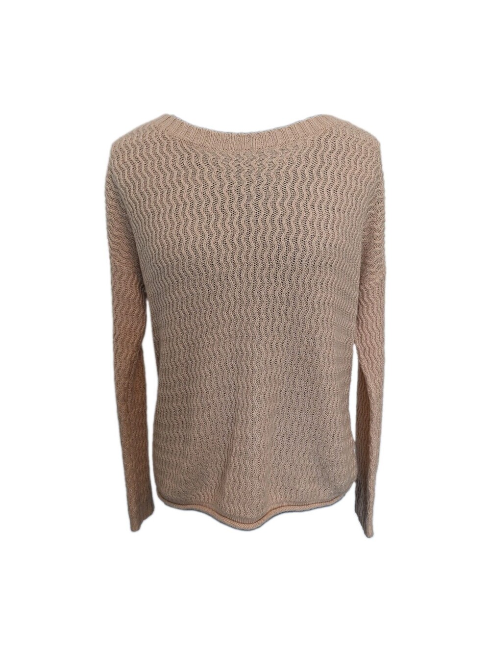 Oh MG! Textured Knit Sweater Women’s Small Long Sleeve Cozy Pullover